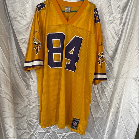 Minnesota Vikings Randy Moss 2XL Jersey NFL Reebok Retro Throwback - Picture 2 of 7